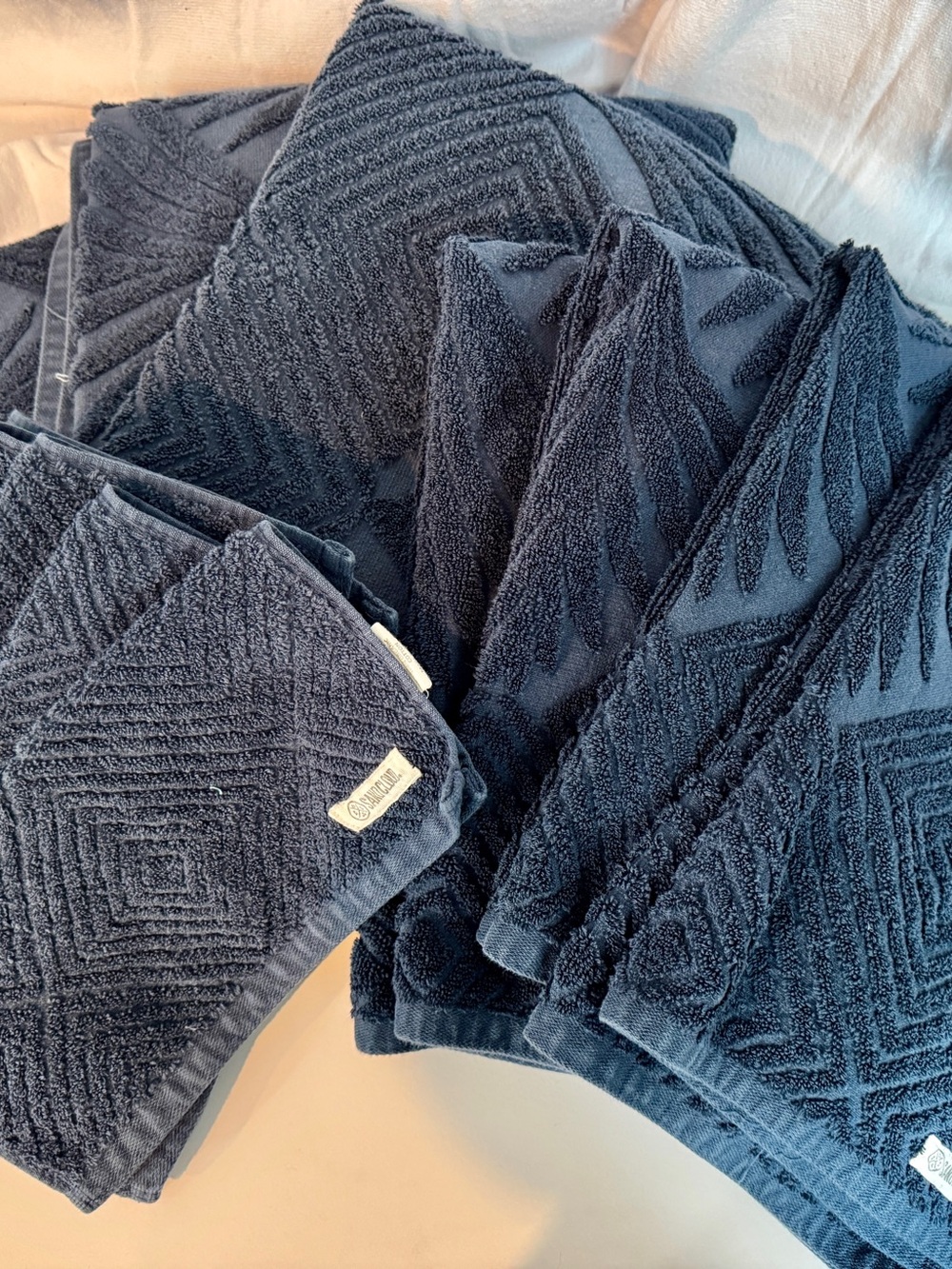 Sand Cloud Towel Set in Deep Ocean